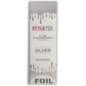 Styletek 5"x16" Moonlight Silver Emboss Folie Sheet - 200 stuks