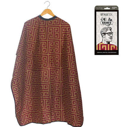 Styletek Kap/Verfmantel Red & Gold Milan met drukknopen - 152x120cm