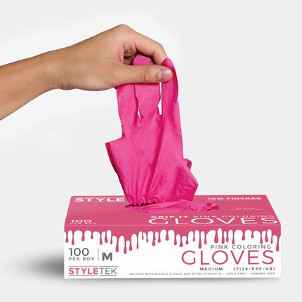 Styletek Vinyl Roze Handschoen Poeder- & Latexvrij - 100st