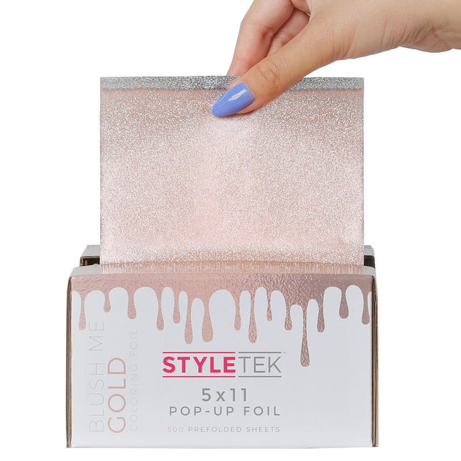 Styletek Voorgevouwen 5x11 Gouden Pop Up Folie - 500st