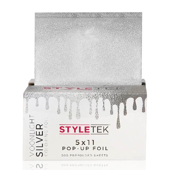 Styletek Voorgevouwen 5x11 Pop Up Moonlight Silver Folie - 500 stuks
