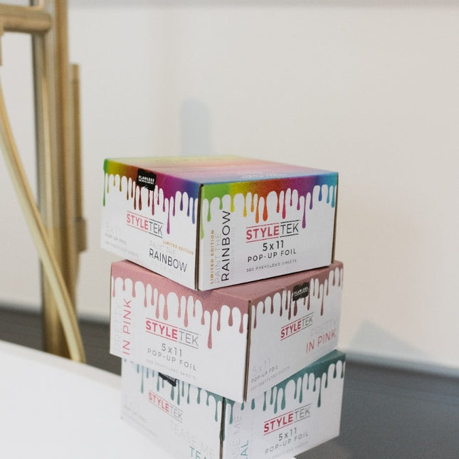 Styletek Voorgevouwen 5x11 Roze Pop Up Folie - 500st