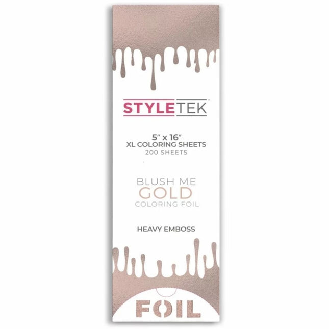 Styletek XL Aluminium Folie - Blush Me Gold - 200 stuks