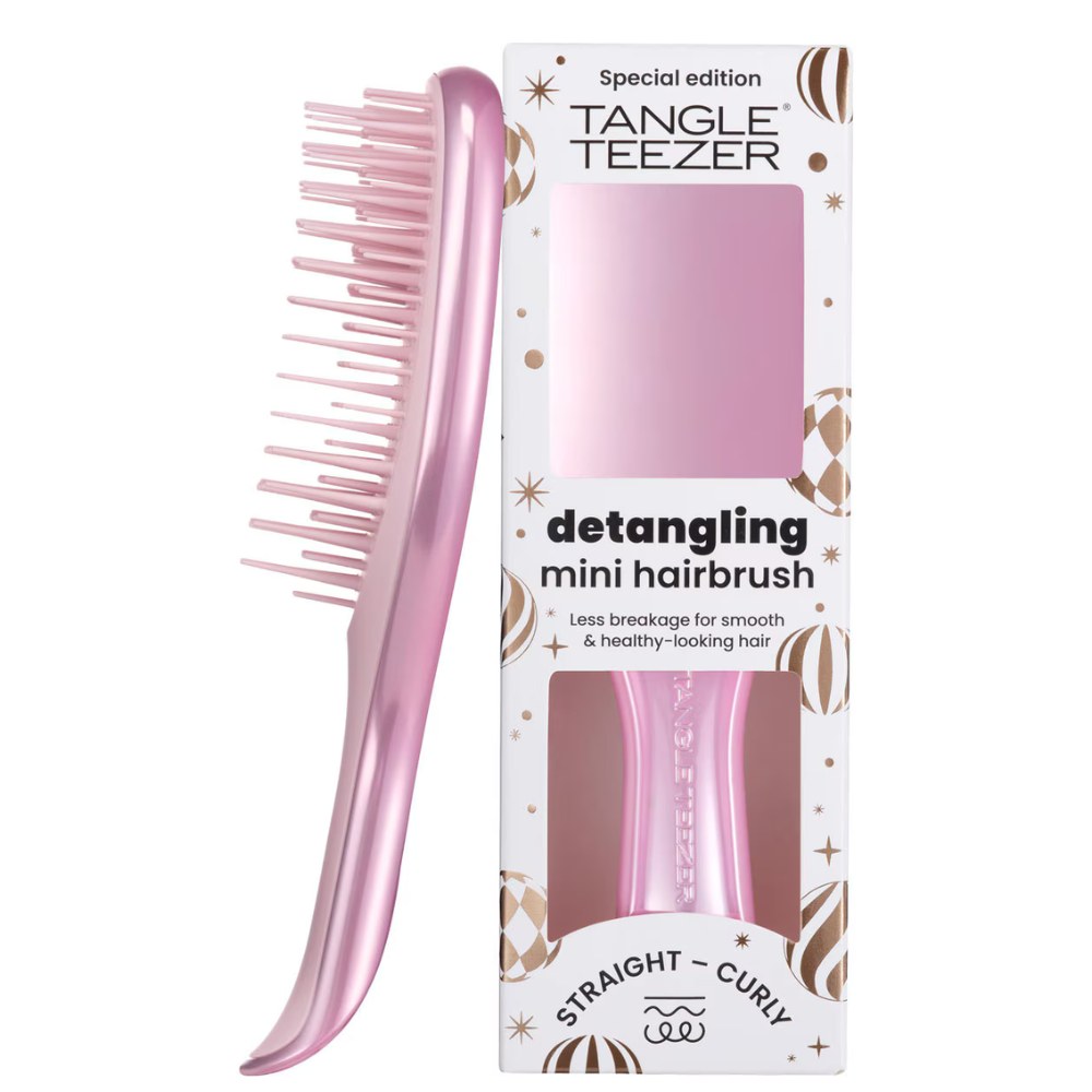 Tangle Teezer Ultimate Detangler Mini Chrome Satin Pink