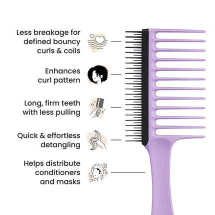 Tangle Teezer Wide Tooth Comb - Purple Passion