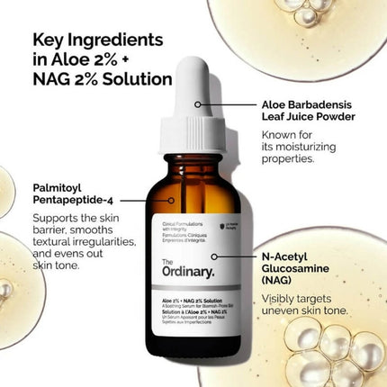 The Ordinary Blemish Control Aloe 2% + NAG 2% Solution Serum - 30ml