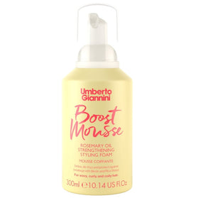 Umberto Giannini Strong Curls Boost Mousse Rosemary Oil Strengthening Styling Foam - 300ml
