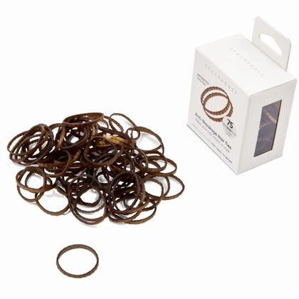 Veganboost Anti-Breakage Hair ties Brown - 75pcs