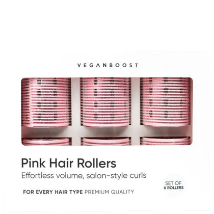 Veganboost Hair Rollers Pink