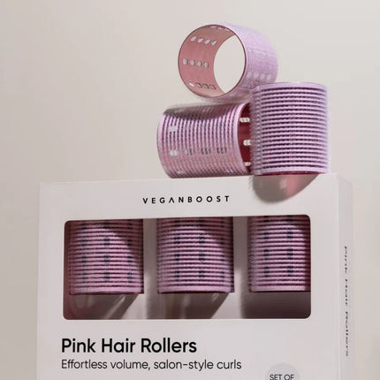Veganboost Hair Rollers Pink
