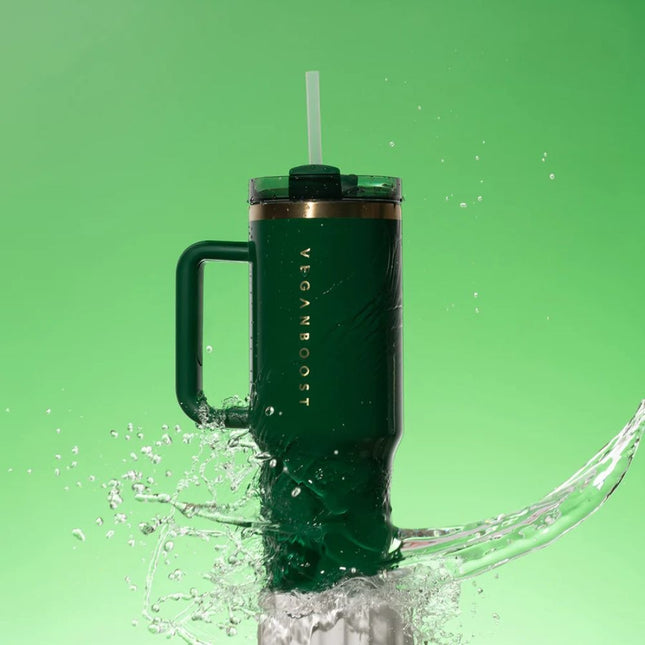 Veganboost Hydrator Racing Green Water Bottle
