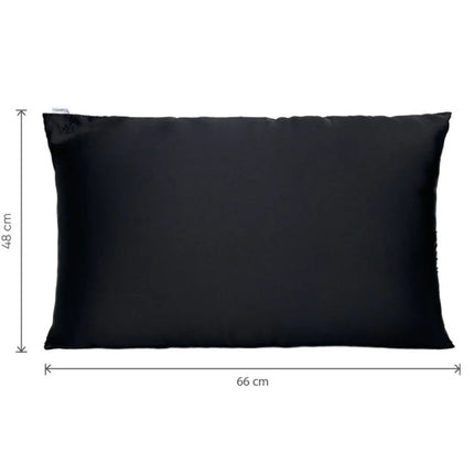 Veganboost The Satin Pillowcase Lava Stone Black