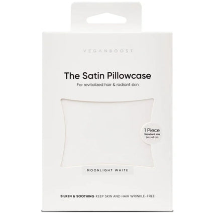 Veganboost The Satin Pillowcase Moonlight White