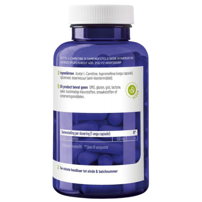 Vitakruid Acetyl-L-Carnitine 500mg - 90pcs
