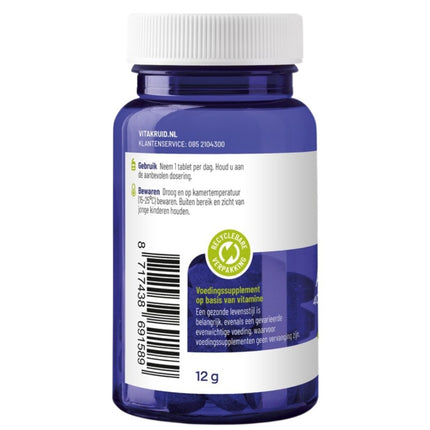 Vitakruid Actief Foliumzuur 400mcg Quatrefolic® Folaat 5-MTHF -90pcs