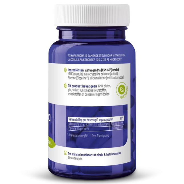 Vitakruid Ashwagandha KSM-66® & Bioperine® - 60st