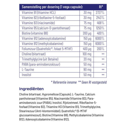 Vitakruid B-Complex Actief zonder B6 - 90pcs