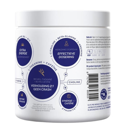 Vitakruid Elite Pre Workout Man 20 dagen - 420gr