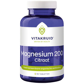 Vitakruid Magnesium 200 Citraat - 90pcs