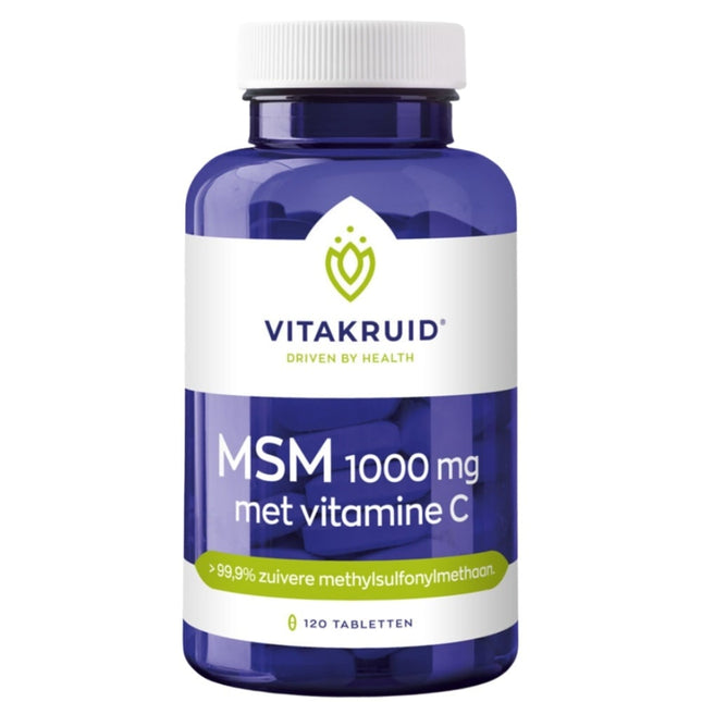 Vitakruid MSM 1000 mg met vitamine C - 120pcs