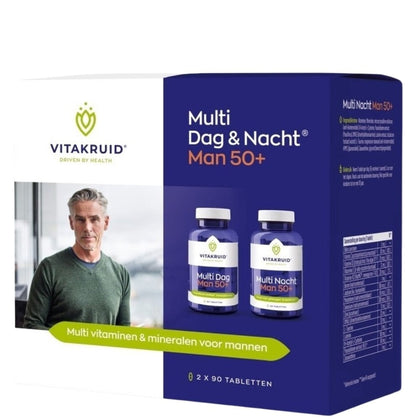 Vitakruid Multi Dag & Nacht Man 50+ - 2x30pcs