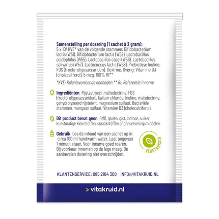 Vitakruid Symflora Junior Pre- en Probiotica - 30pcs