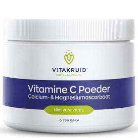 Vitakruid Vitamine C Poeder Calcium- & Magnesiumascorbaat - 260gr.