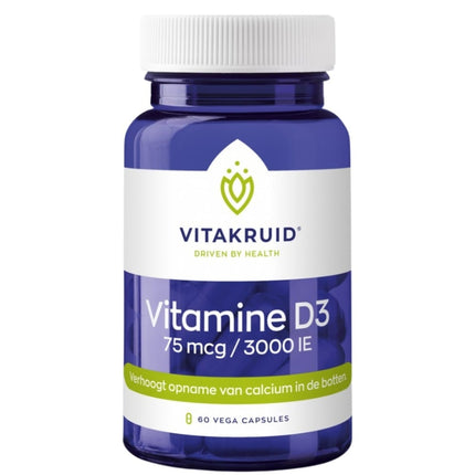 Vitakruid Vitamine D3 75 mcg / 3000 IE - 60pcs