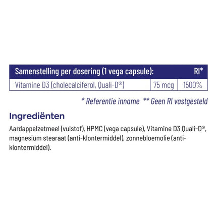 Vitakruid Vitamine D3 75 mcg / 3000 IE - 60pcs