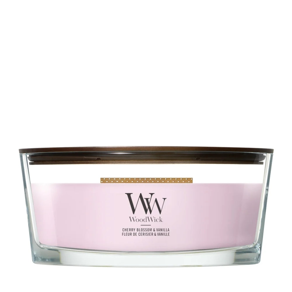 WoodWick Cherry Blossom & Vanilla Ellipse Candle - 454gr