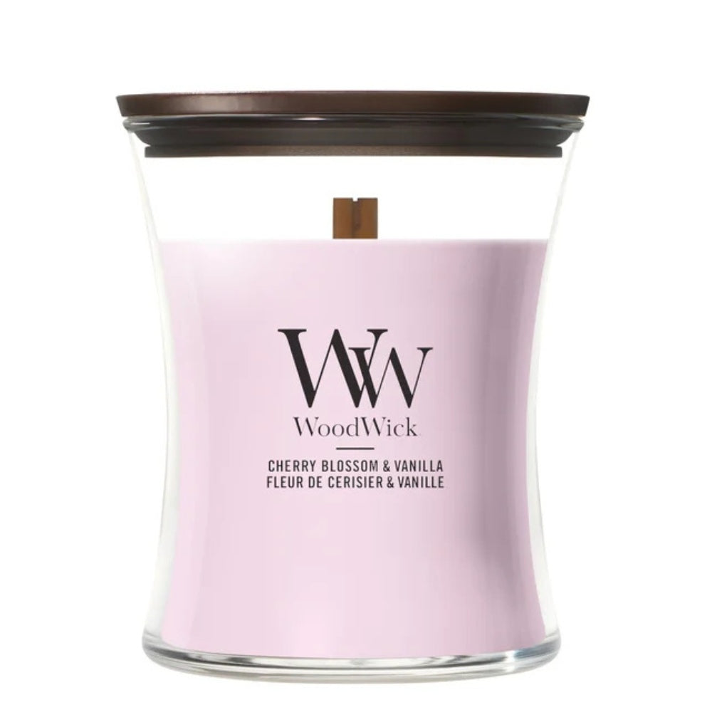 WoodWick Cherry Blossom & Vanilla Medium Candle - 275gr