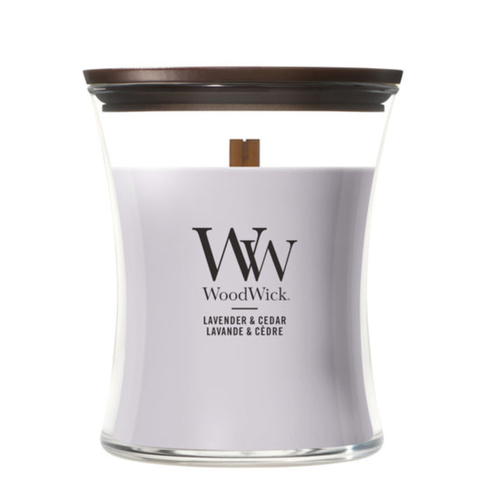 WoodWick Lavender & Cedar Medium Candle - 275gr