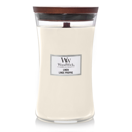 WoodWick Linen Large Candle - 611gr