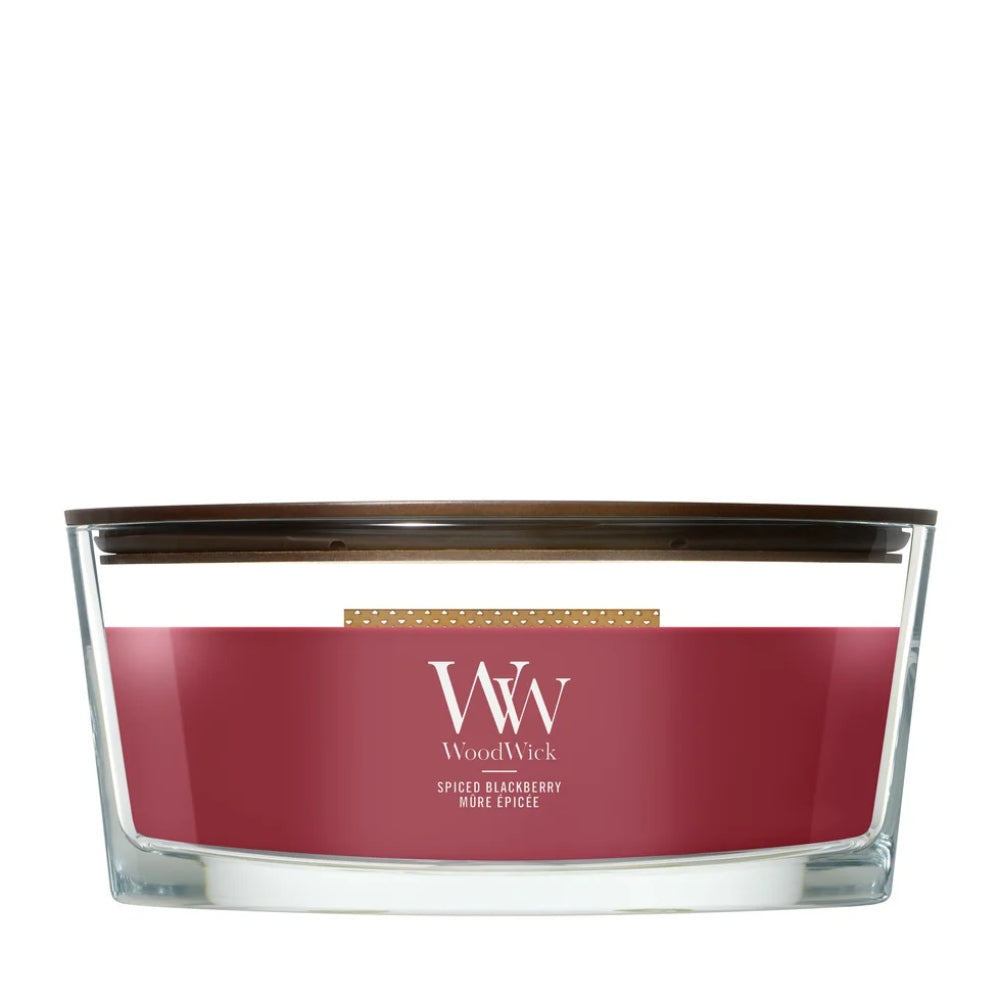 WoodWick Spiced Blackberry Ellipse Candle - 454gr