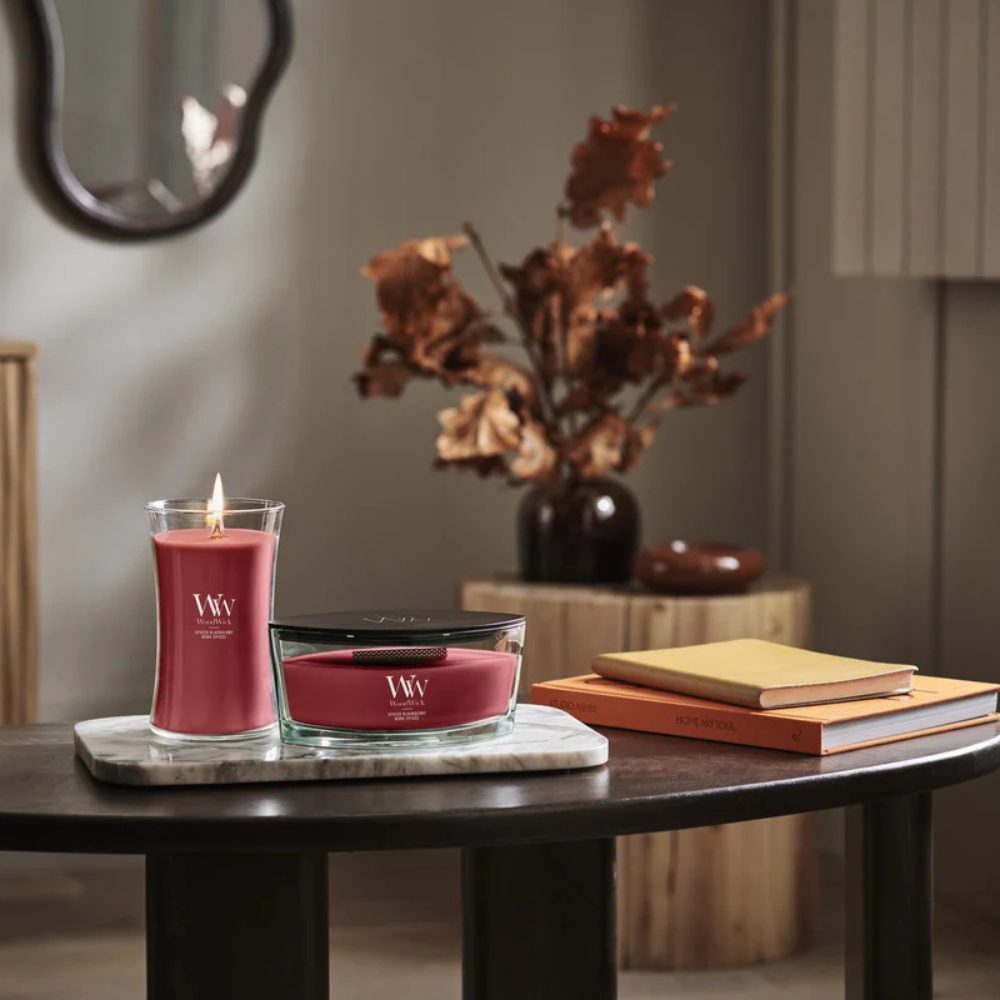 WoodWick Spiced Blackberry Ellipse Candle - 454gr
