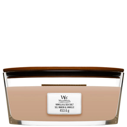 WoodWick Vanilla & Sea Salt Ellipse Candle - 454gr
