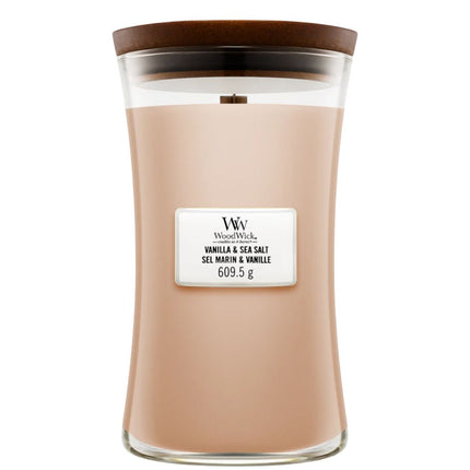 WoodWick Vanilla & Sea Salt Large Candle - 611gr