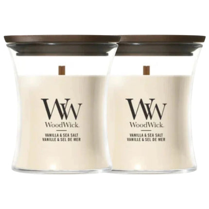 WoodWick Vanilla & Sea Salt Mini Candle - 85gr
