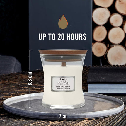 WoodWick White Tea & Jasmine Ellipse Candle - 454gr