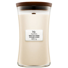 WoodWick White Tea & Jasmine Large Candle - 611gr