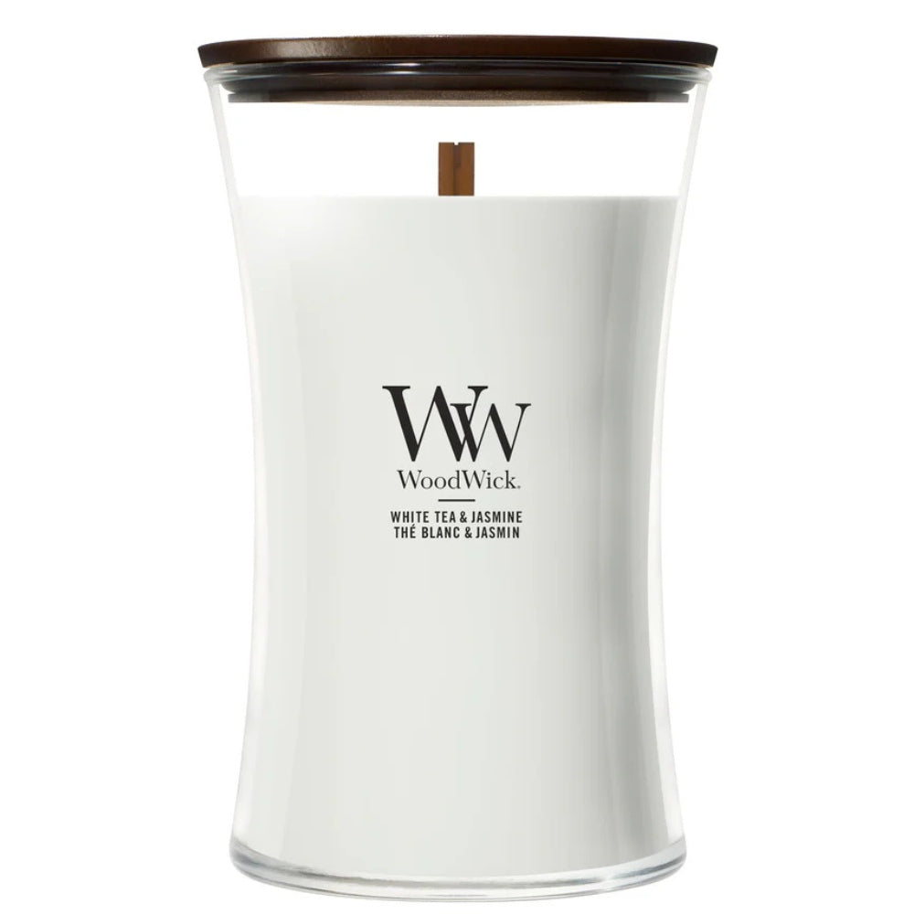 WoodWick White Tea & Jasmine Large Candle - 611gr