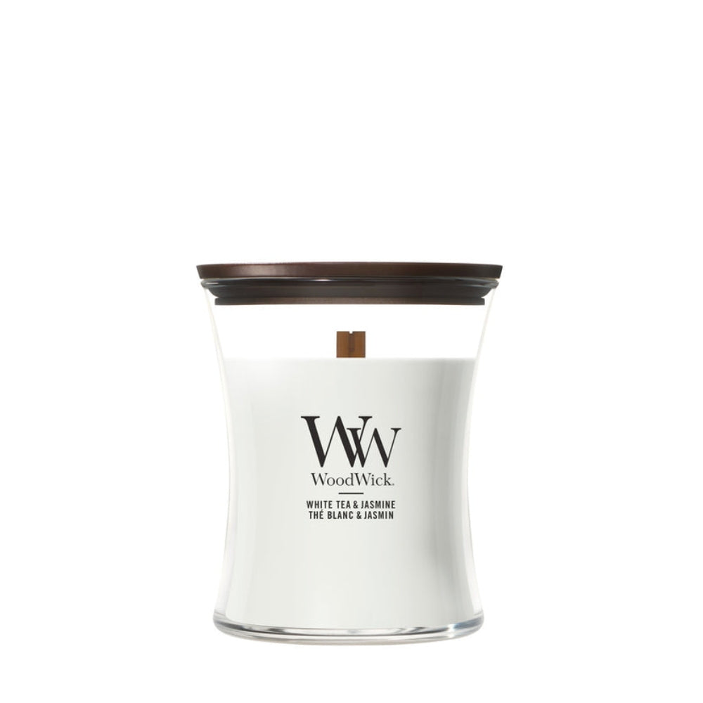 WoodWick White Tea & Jasmine Medium Candle - 275gr