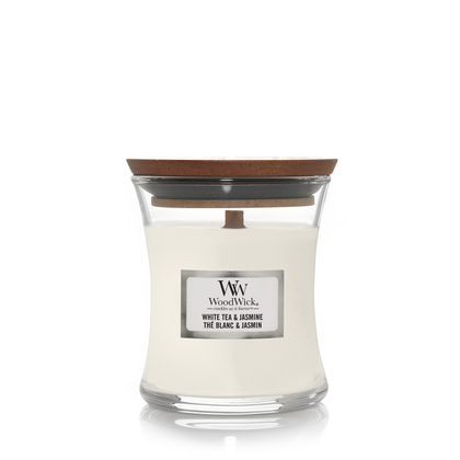 WoodWick White Tea & Jasmine Mini Candle - 85gr