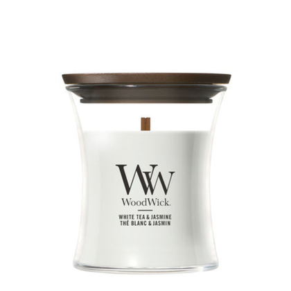 WoodWick White Tea & Jasmine Mini Candle - 85gr