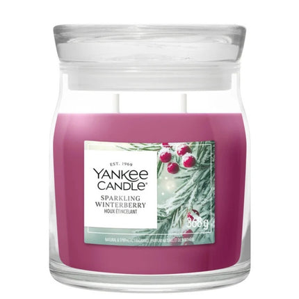 Yankee Candle Sparkling Winterberry Medium Jar - 368gr