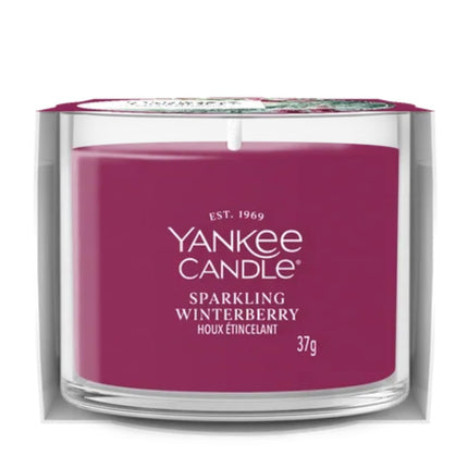 Yankee Candle Sparkling Winterberry Mini Filled Votive - 37gr