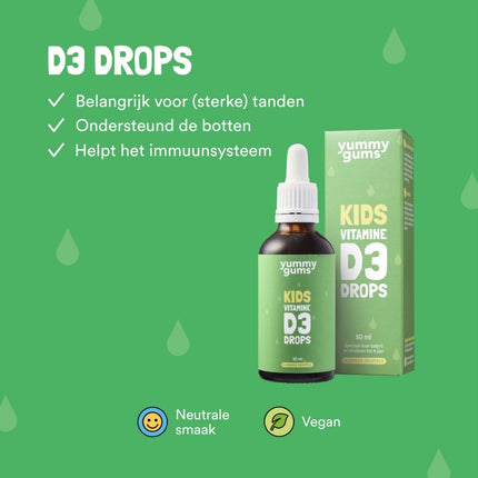 Yummygums Kids Vitamine D3 Drops - 50ml