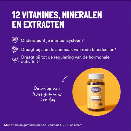 Yummygums Na Zwangerschap Mommy Gummies - 60pcs