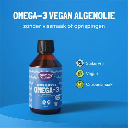 Yummygums Vegan Omega 3 uit Algen Vloeibaar - 150ml