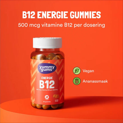 Yummygums Vitamine B12 Energie Gummie - 60pcs